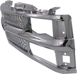 Garage-Pro Grille Assembly Compatible with CHEVROLET C/K FULL SIZE P/U 1994-2000/SUBURBAN 1994-1999 Mesh Insert All Chrome with Dual/Composite HL