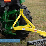 Titan Attachments 6 Landscape Rake for Compact Tractors, Quick Hitch Compatible