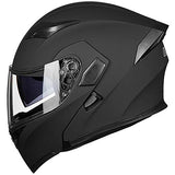 ILM Motorcycle Dual Visor Flip up Modular Full Face Helmet DOT 6 Colors Model 902