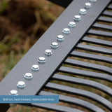 Titan Attachments 6 Landscape Rake for Compact Tractors, Quick Hitch Compatible