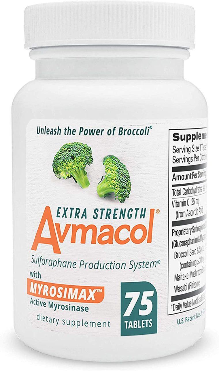 Avmacol Extra Strength Sulforaphane Production System for Immune Support, 75 Tablets