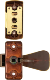 Ideal Security Door Lever with Deadbolt Lock for Storm and Screen Doors, Satin Gold